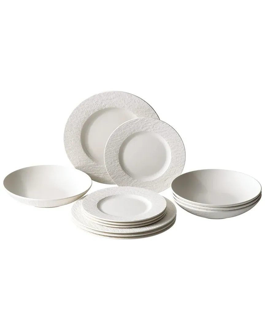 Manufacture Rock 12pc Dinnerware Set - White, Porcelain