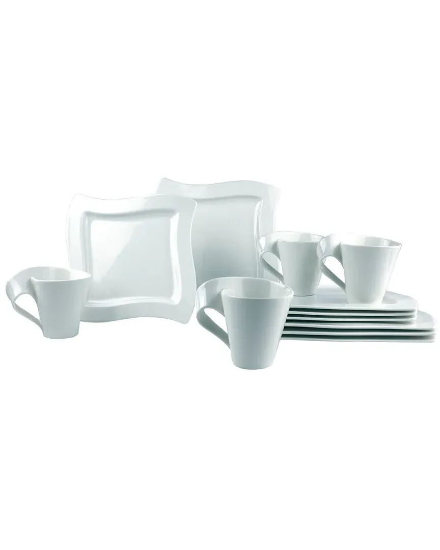 New Wave 12pc Dinnerware Set - Porcelain