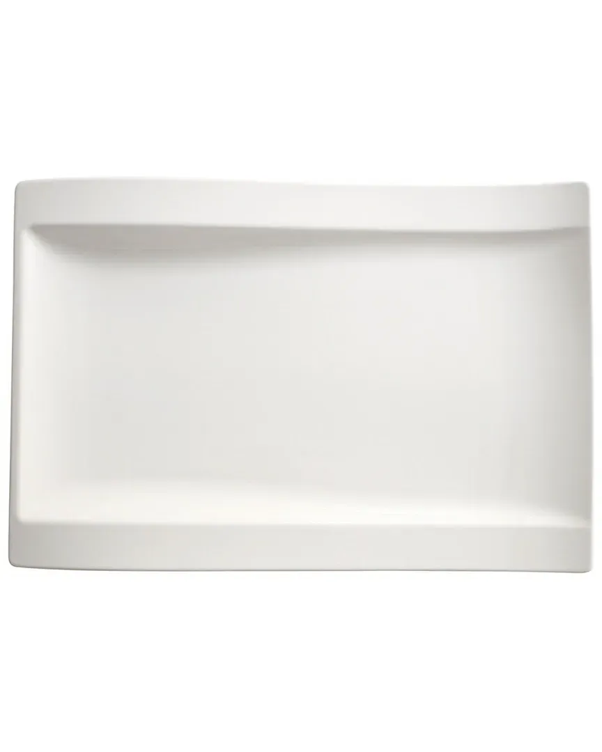 New Wave Gourmet Plate - White, Porcelain