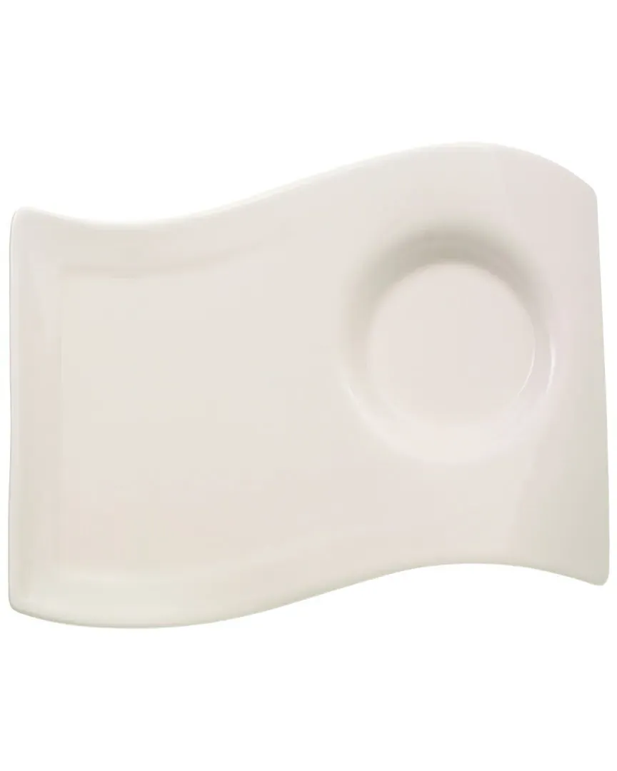 New Wave Plate - White, Porcelain