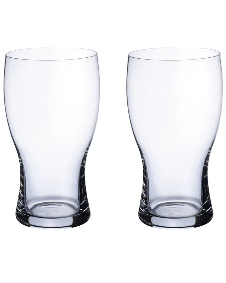 Purismo Beer Pint Glass Pair - Crystal Glass image