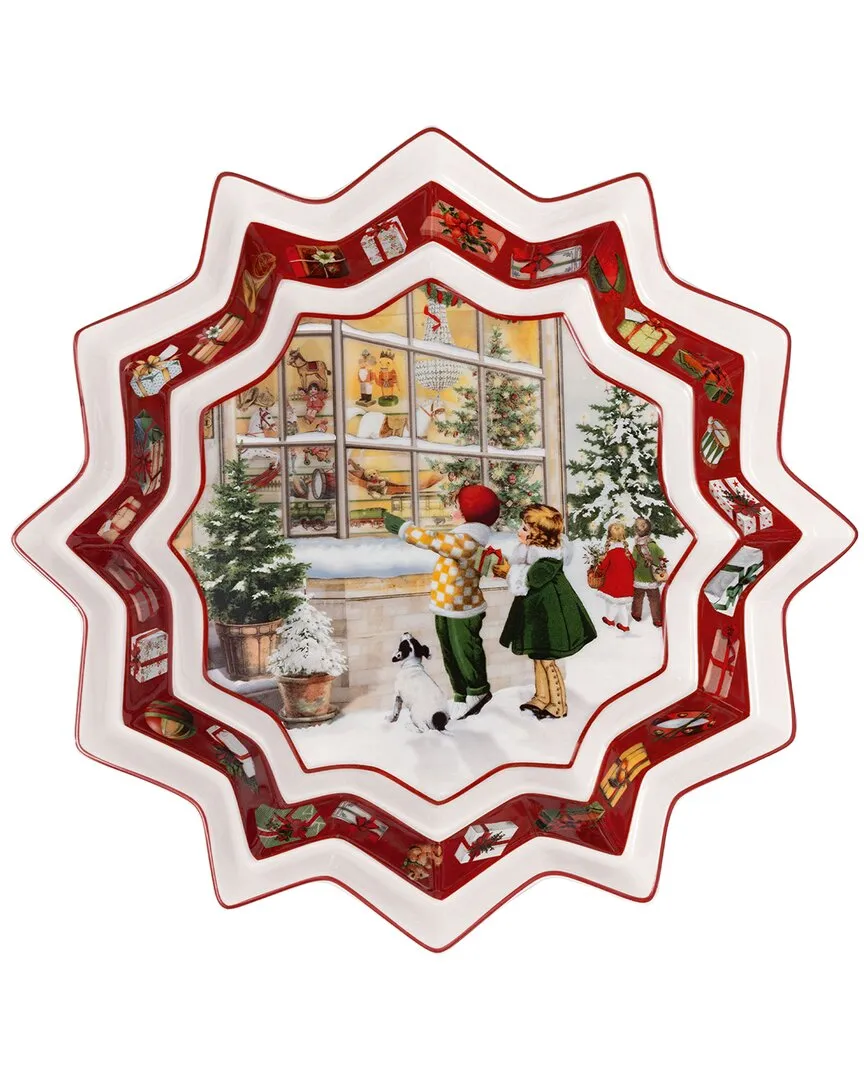 Toy's Christmas Fantasy Large Bowl - Multicolor, Porcelain