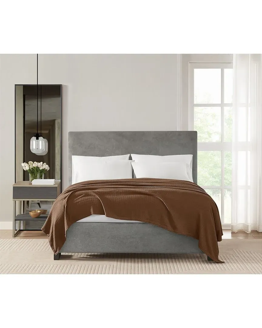 Cotton Blanket - Chocolate Brown image