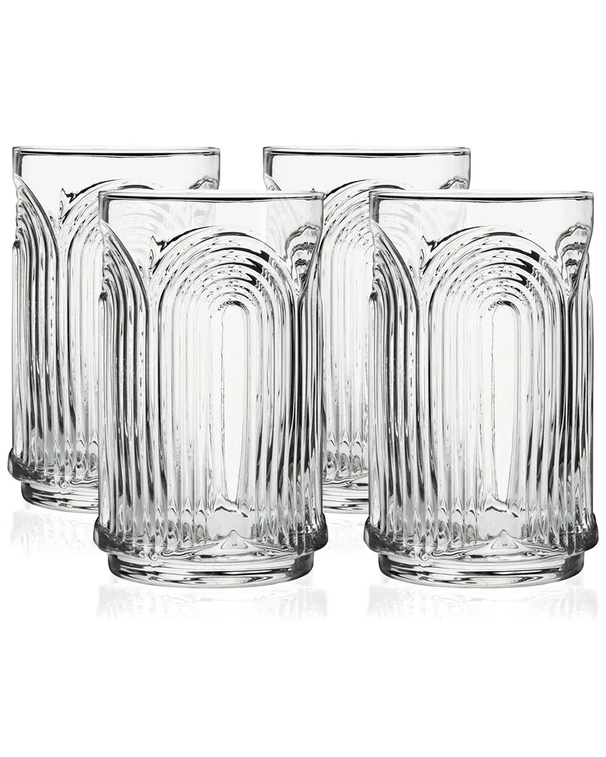 Beau Highball Glasses Set of 4 - Clear, Crystal image