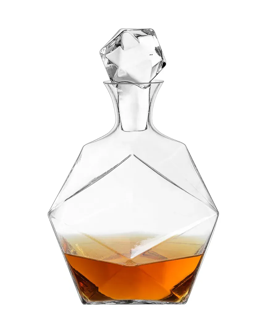 Raye Faceted Crystal Liquor Decanter