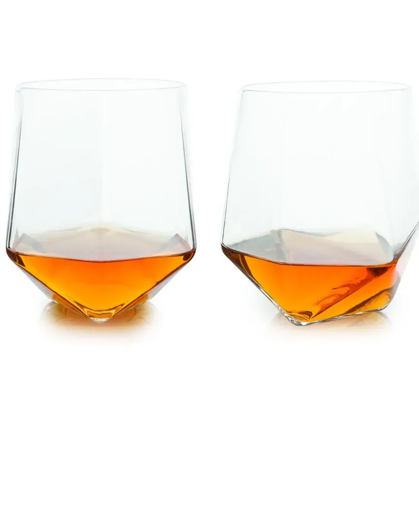 Set of 2 Seneca Faceted Crystal Tumblers image