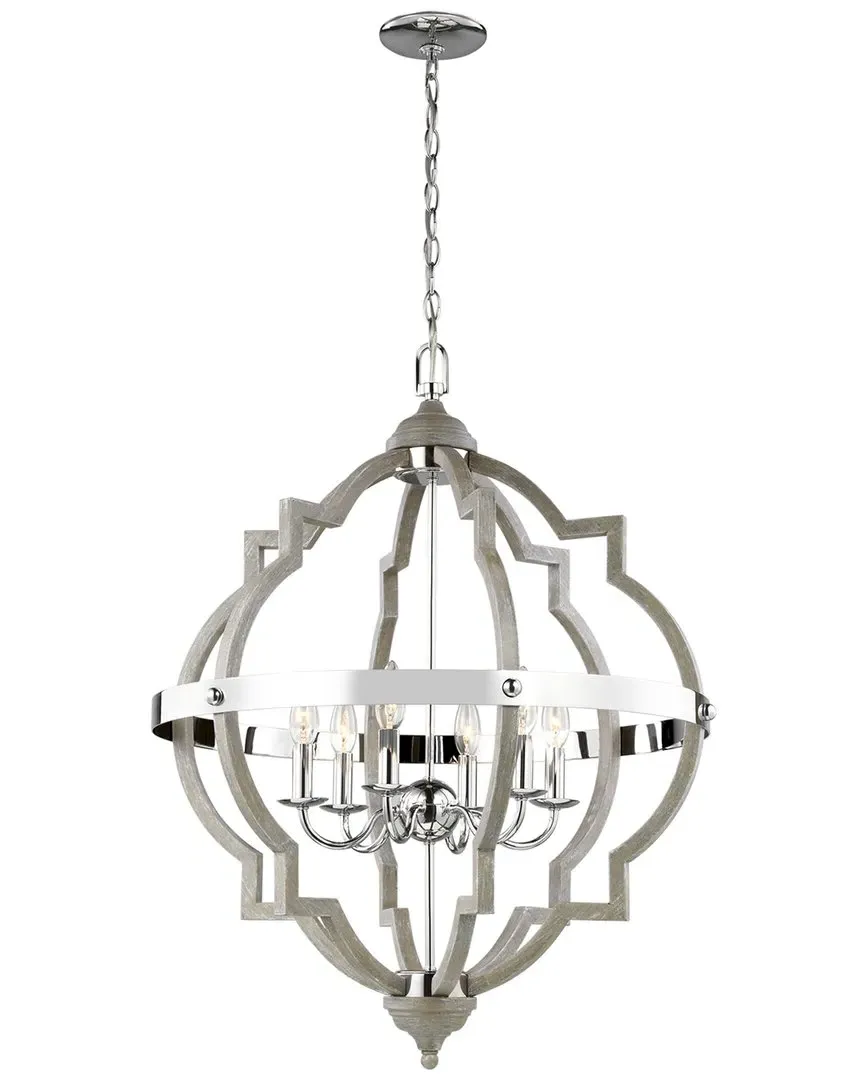Generation Lighting Socorro 6-Light Hall Foyer Lamp - Chrome