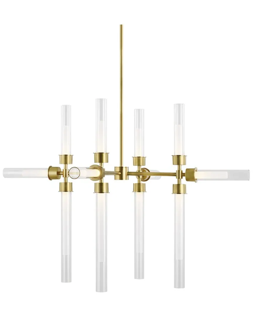 Linger 12-Light Chandelier - Antique Brass, Glass image