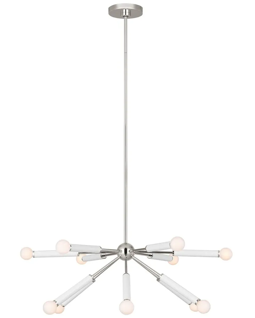 Studio Collection Monroe Down Chandelier - Polished Nickel