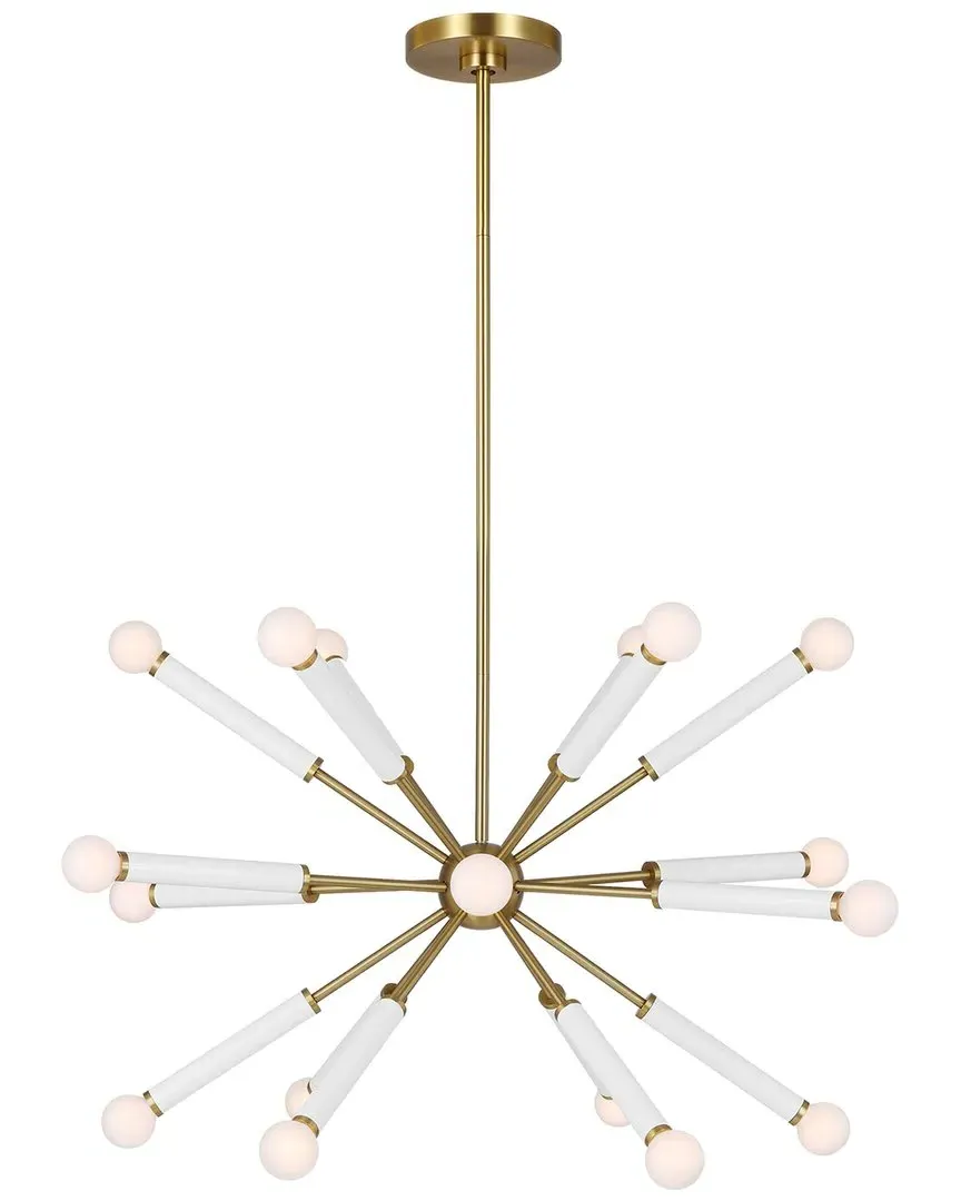 Studio Collection Monroe Full Chandelier - Burnished Brass