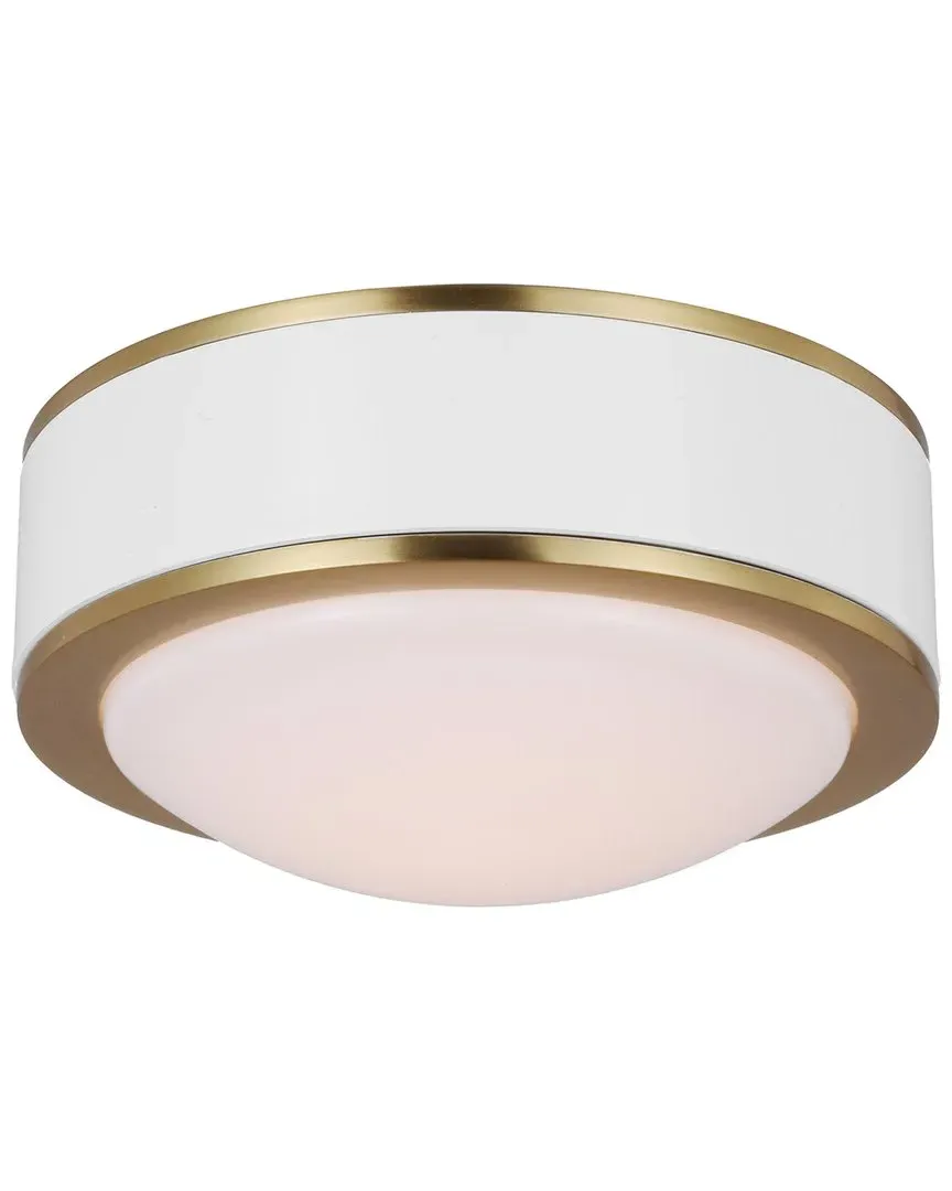 Studio Collection Monroe LED Flush Mount - Burnished Brass image