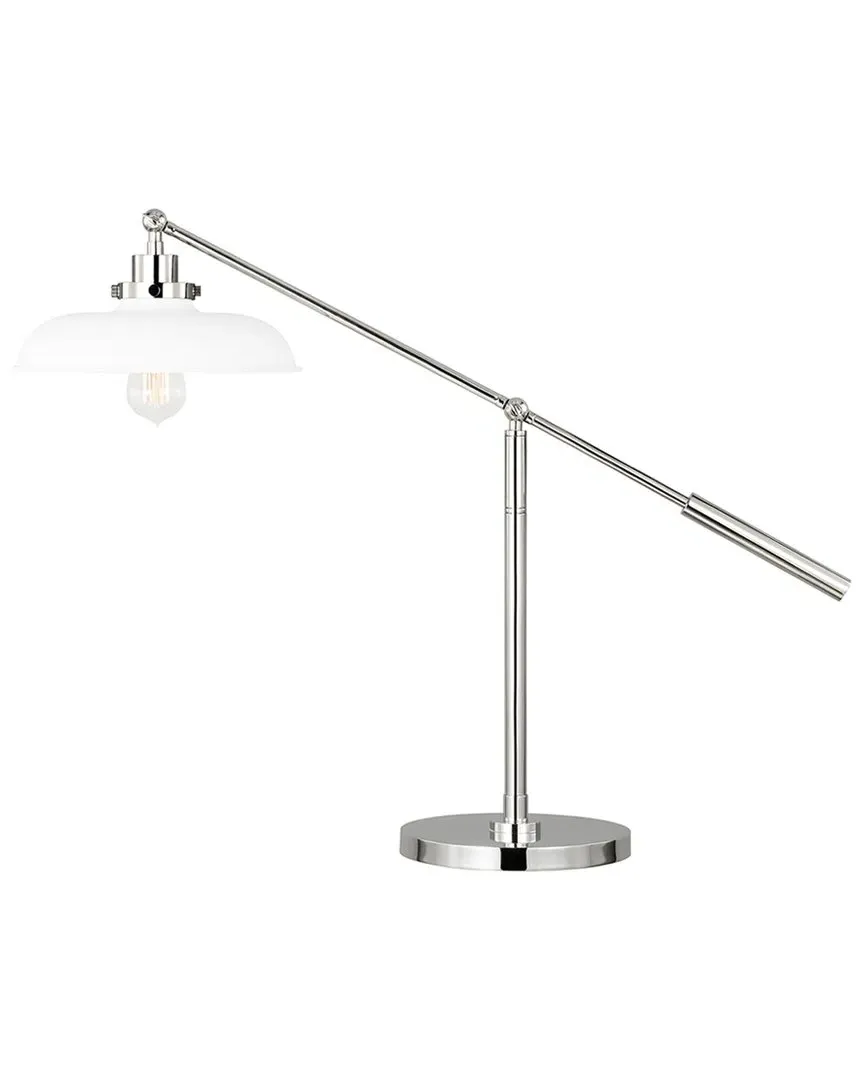 Studio Collection Wellfleet Wide Desk Lamp - White, Steel image