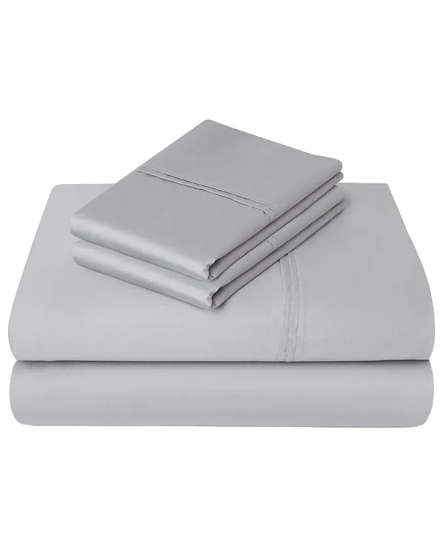 625 Thread Count Cotton Sheet Set - Silver