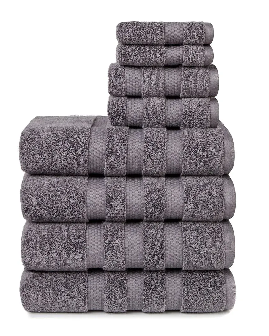Infinity Zero Twist 8pc Towel Set - Charcoal, Cotton image
