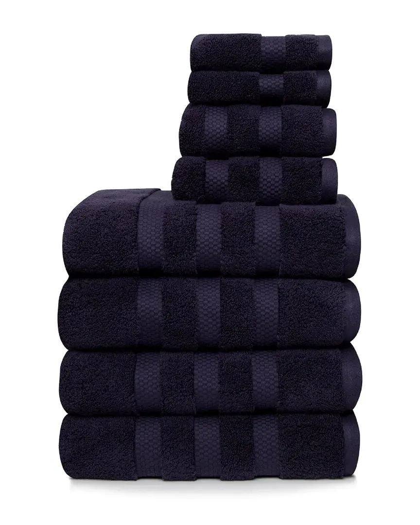 Infinity Zero Twist 8pc Towel Set - Navy, Cotton