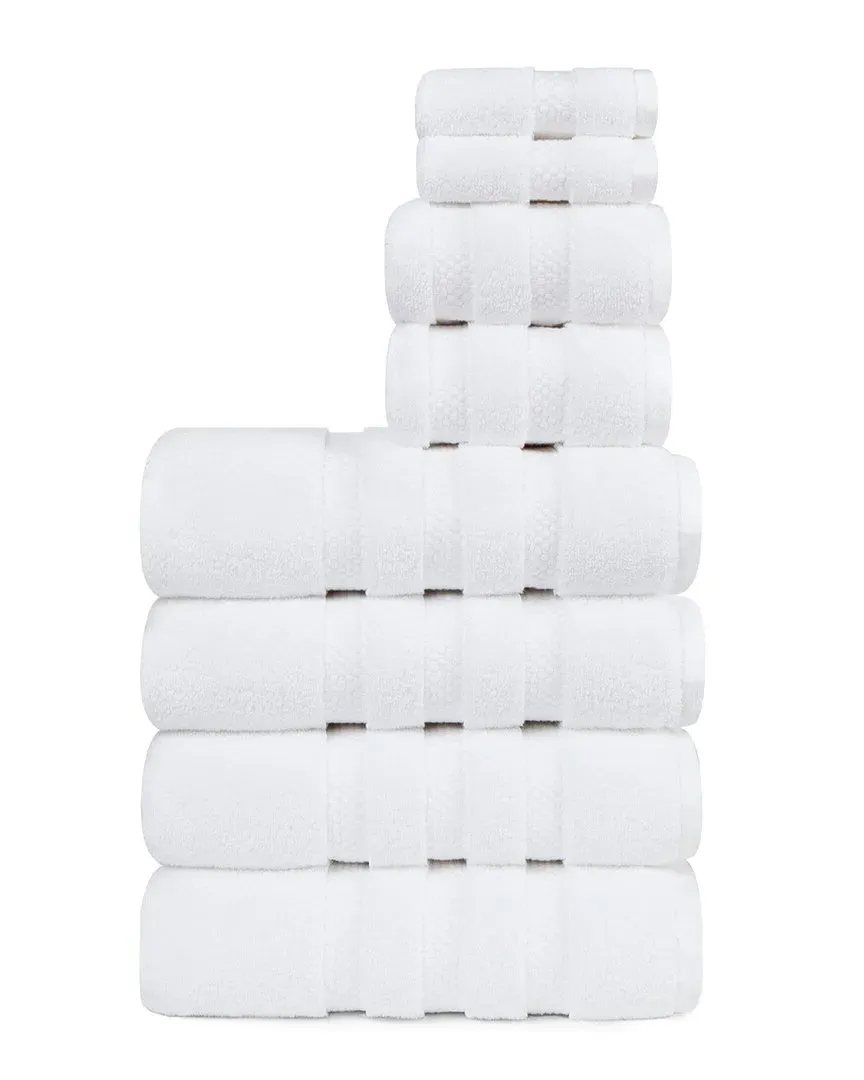 Infinity Zero Twist 8pc Towel Set - White, Cotton