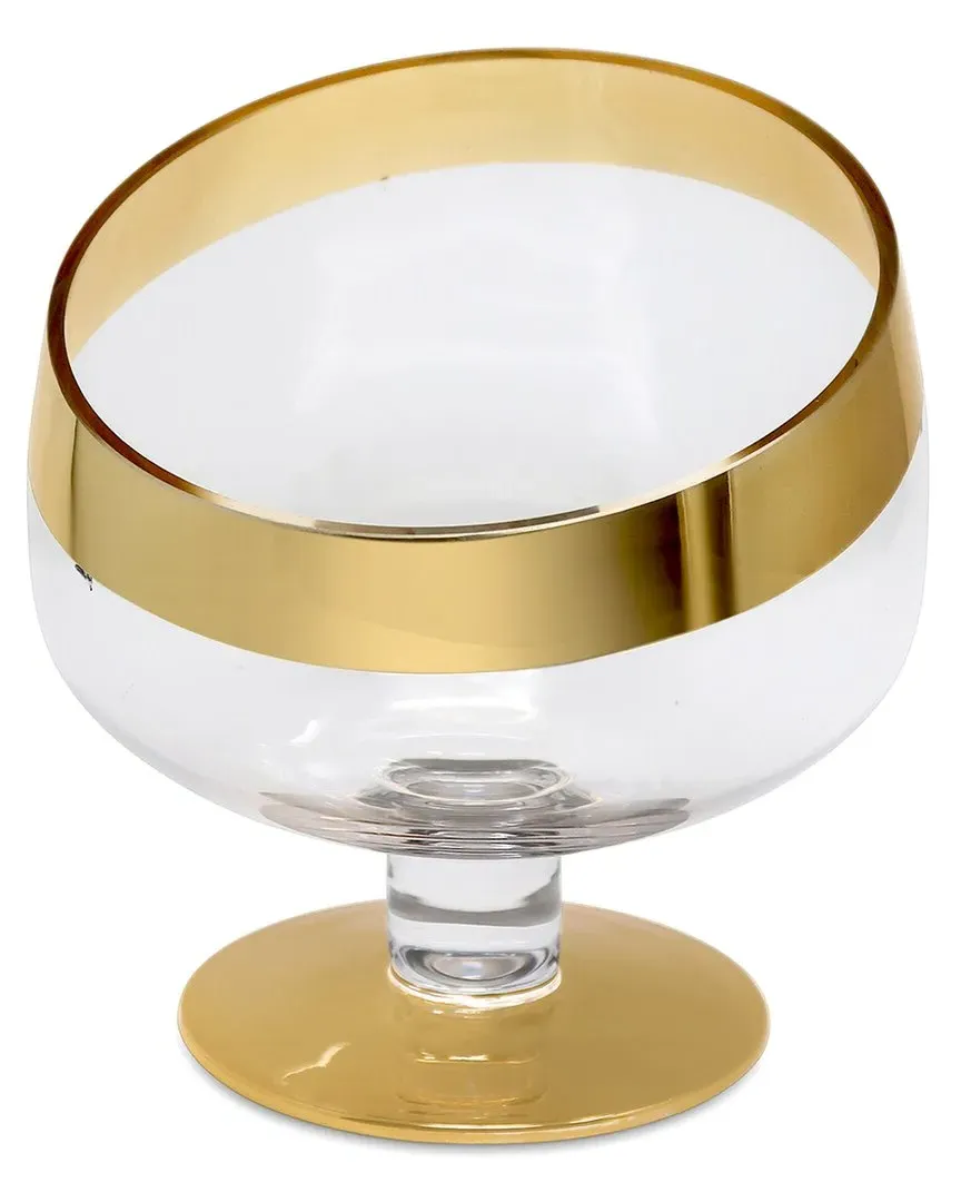 Footed Snack Bowl - Clear, Glass