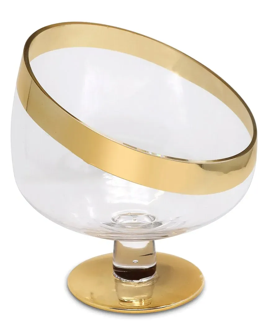 Footed Snack Bowl - Clear, Glass image