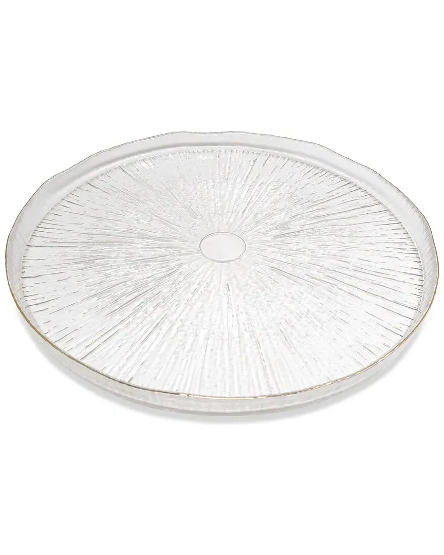 Set of 4 Charger Plates - Clear, Glass image