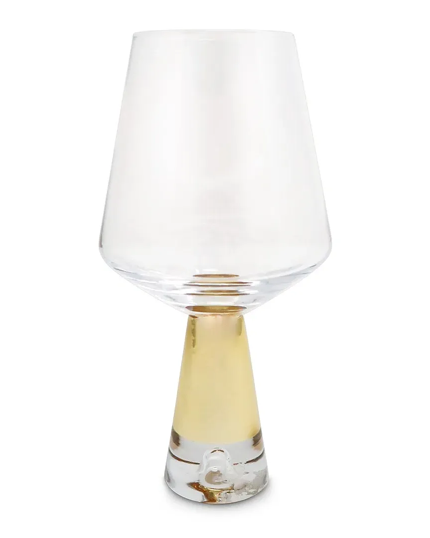 Set of 6 Stemmed Water Glasses - Gold image