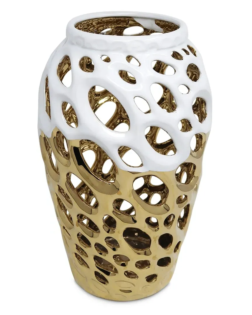 Vivience Decorative Vase - Gold, Porcelain image