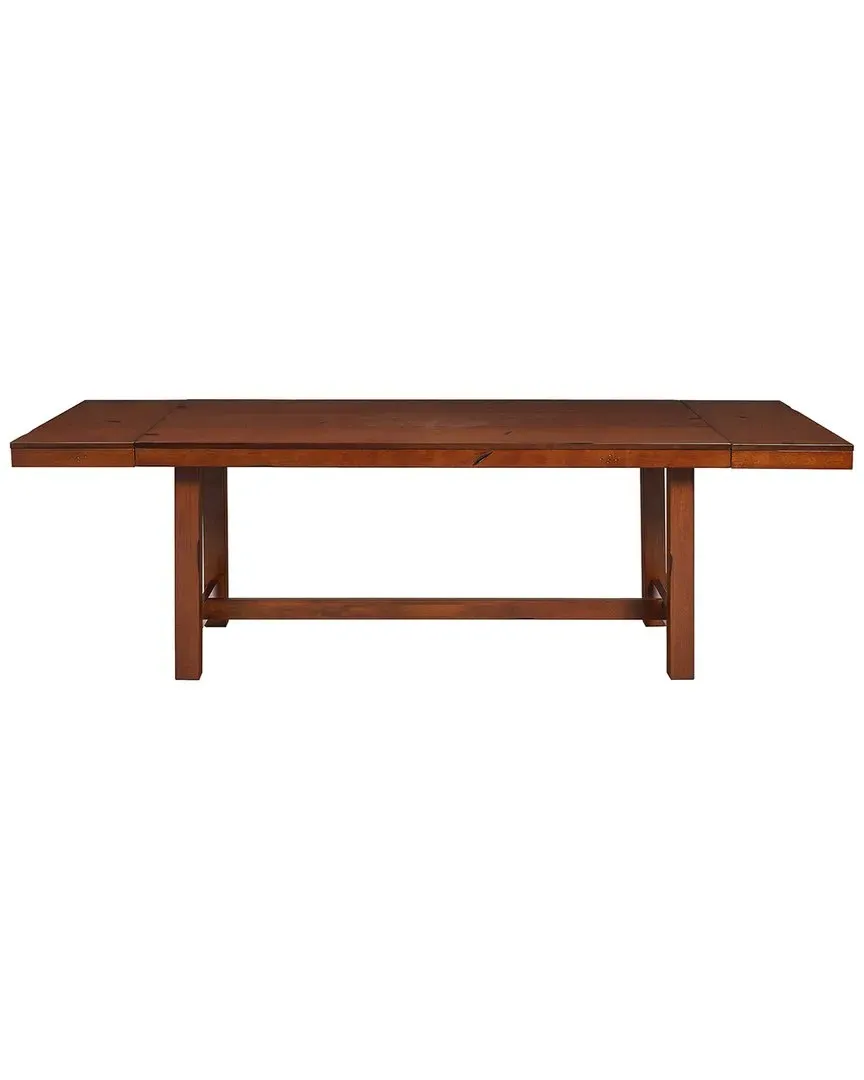 Expandable Trestle Dining Table - Dark Oak image