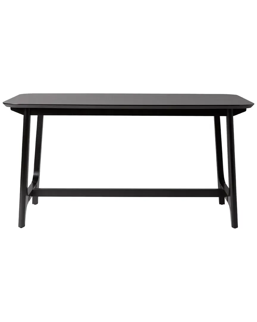 Sammen 60in Dining Table with Trestle Base - Black Ash image