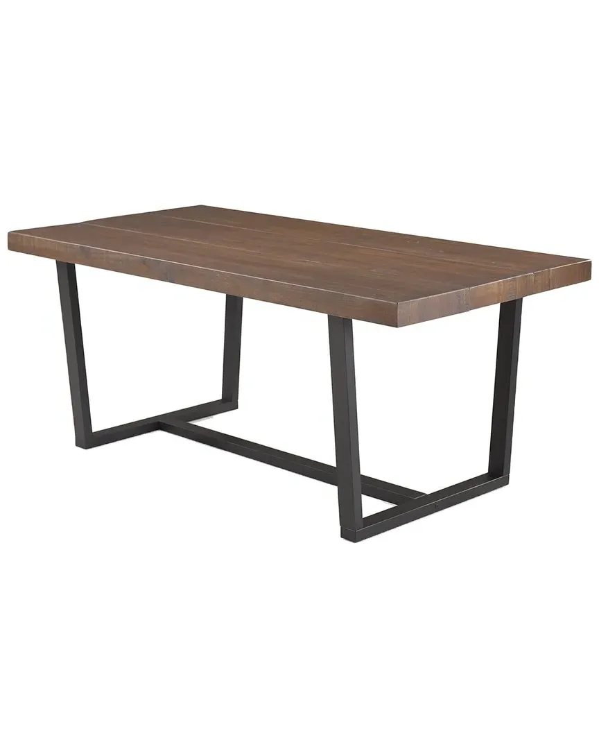 Walker Edison Dining Table - Brown, Pine Wood image