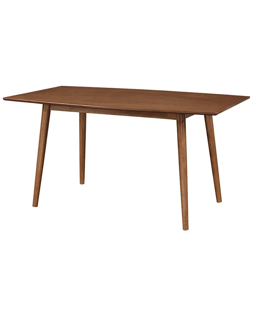 Walker Edison Solid Wood Dining Table - Acorn image