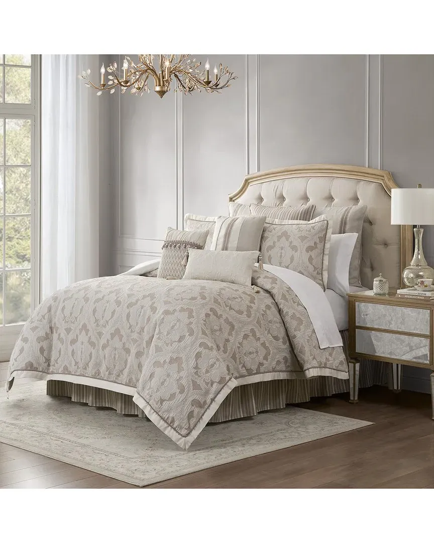 Arderra 4-Piece Comforter Set - Ivory, Polyester