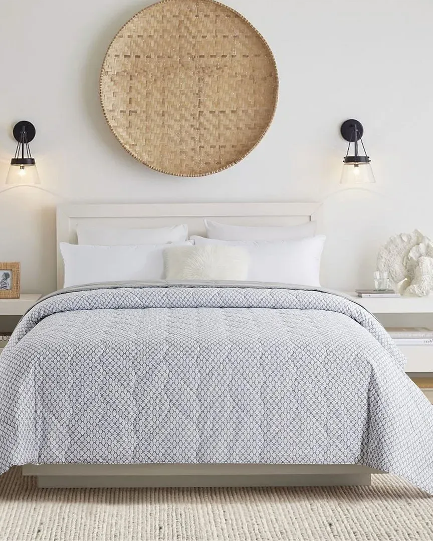 Antimicrobial Reversible Down Alternative Blanket - White image