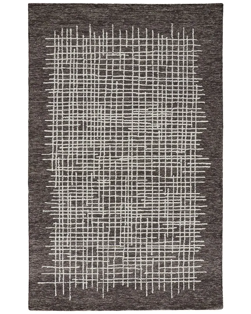 Carrick Abstract Accent Rug - Brown, Wool image