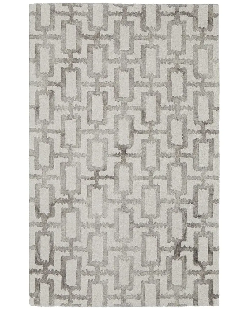 Marengo Geometric Wool Area Rug - Ivory image