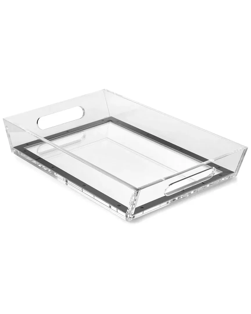 Clear Acrylic Changeable Tray - Grey, Acrylic