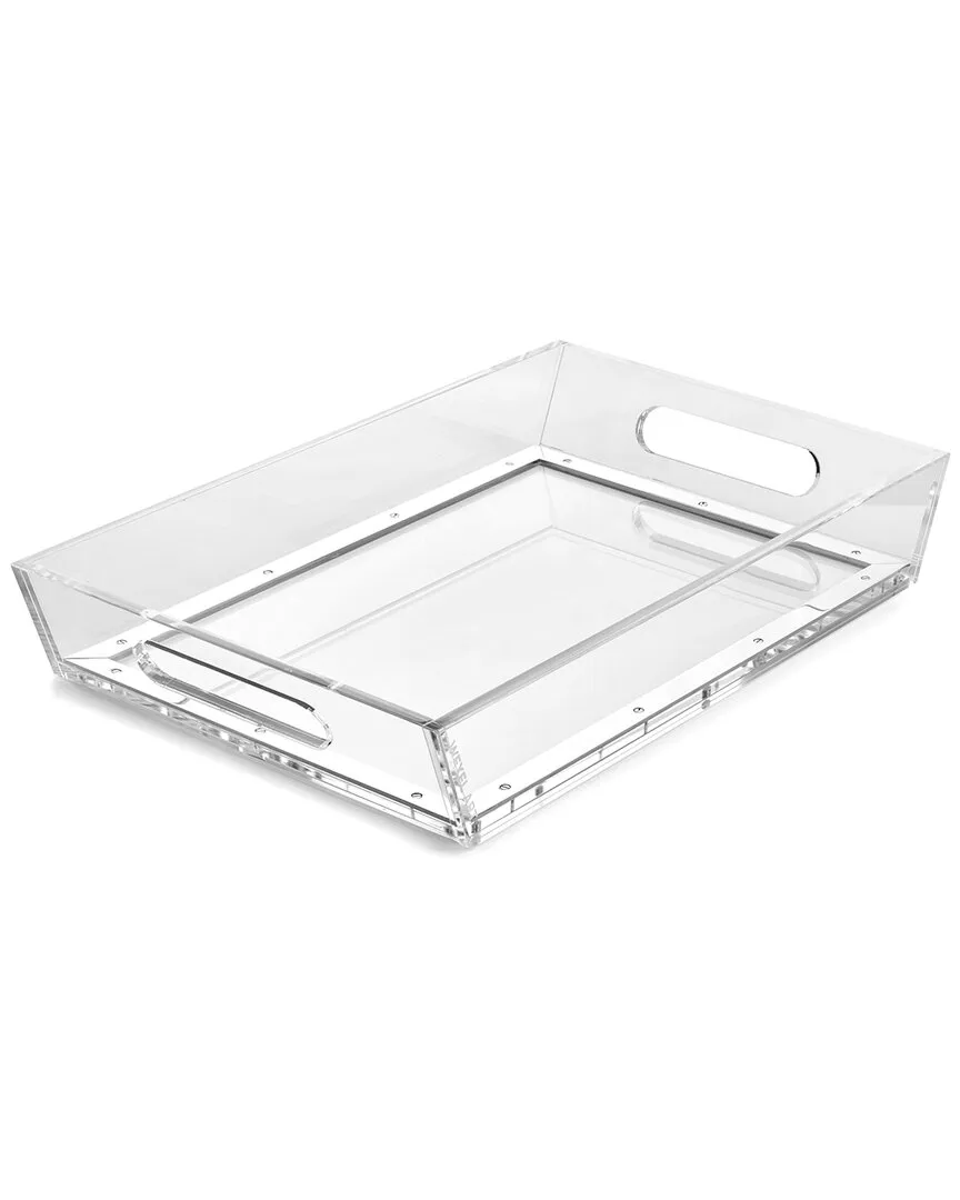 Clear Acrylic Changeable Tray - Silver, Acrylic