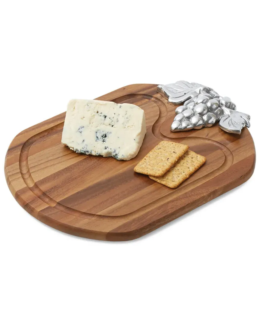 Small Serving Tray - Acacia Wood, Metal image