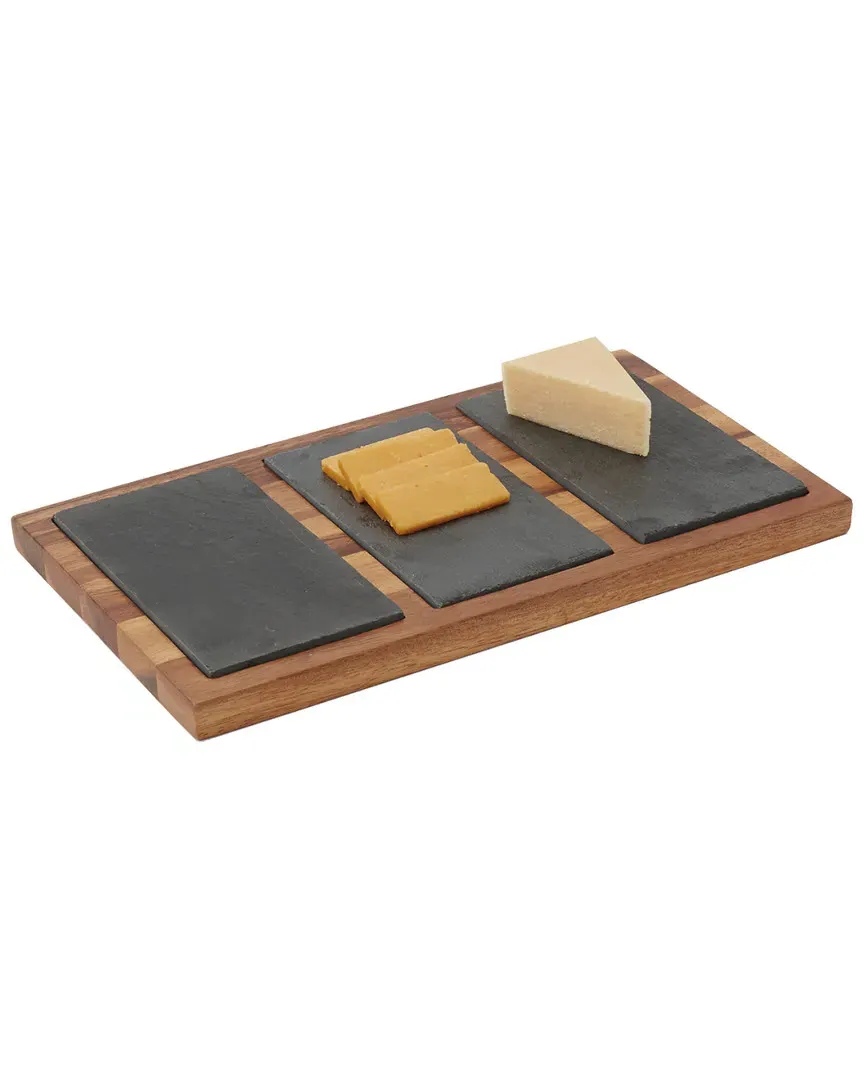 Triple Slate Cheese Board - Acacia image