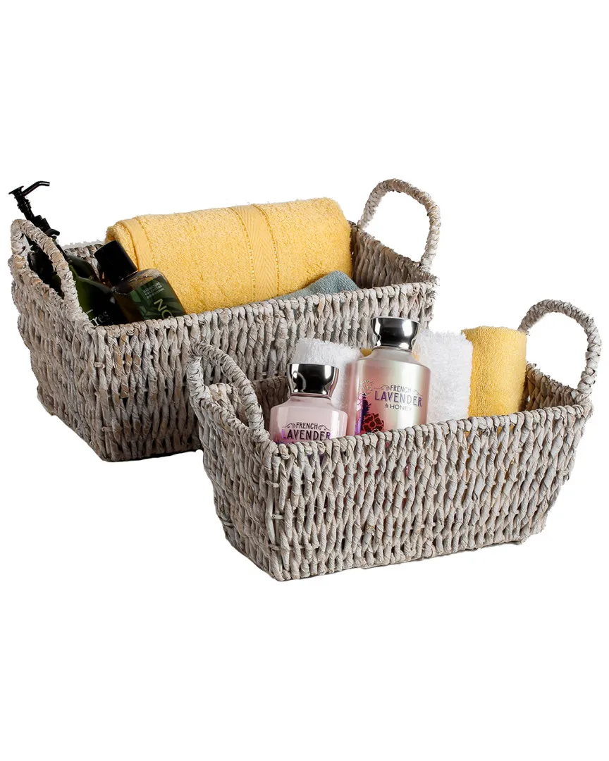 Woodard & Charles 2-Piece Shelf Basket Set - Abaca image