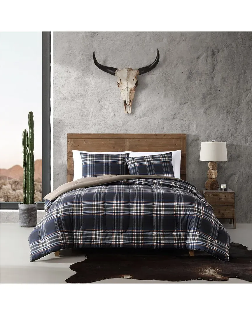 City Flats Plaid Comforter Bedding Set - Navy