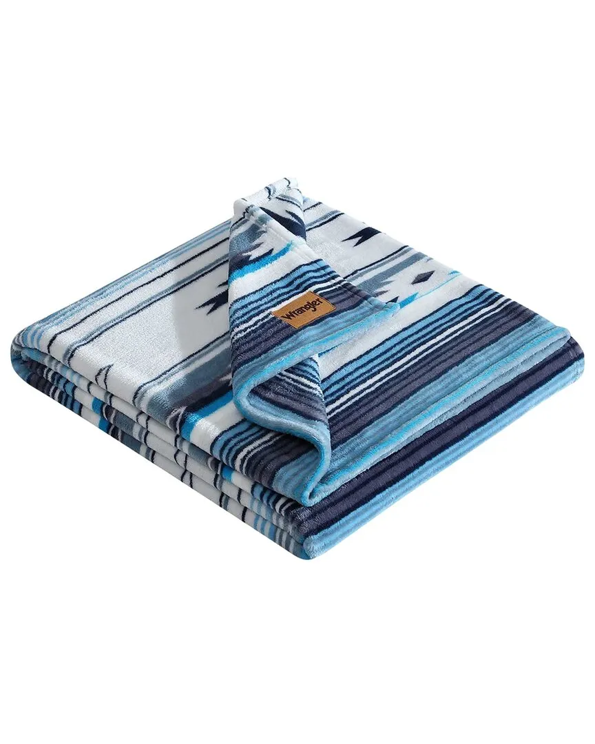 Coyote Sands Reversible Throw Blanket - Blue, Polyester image