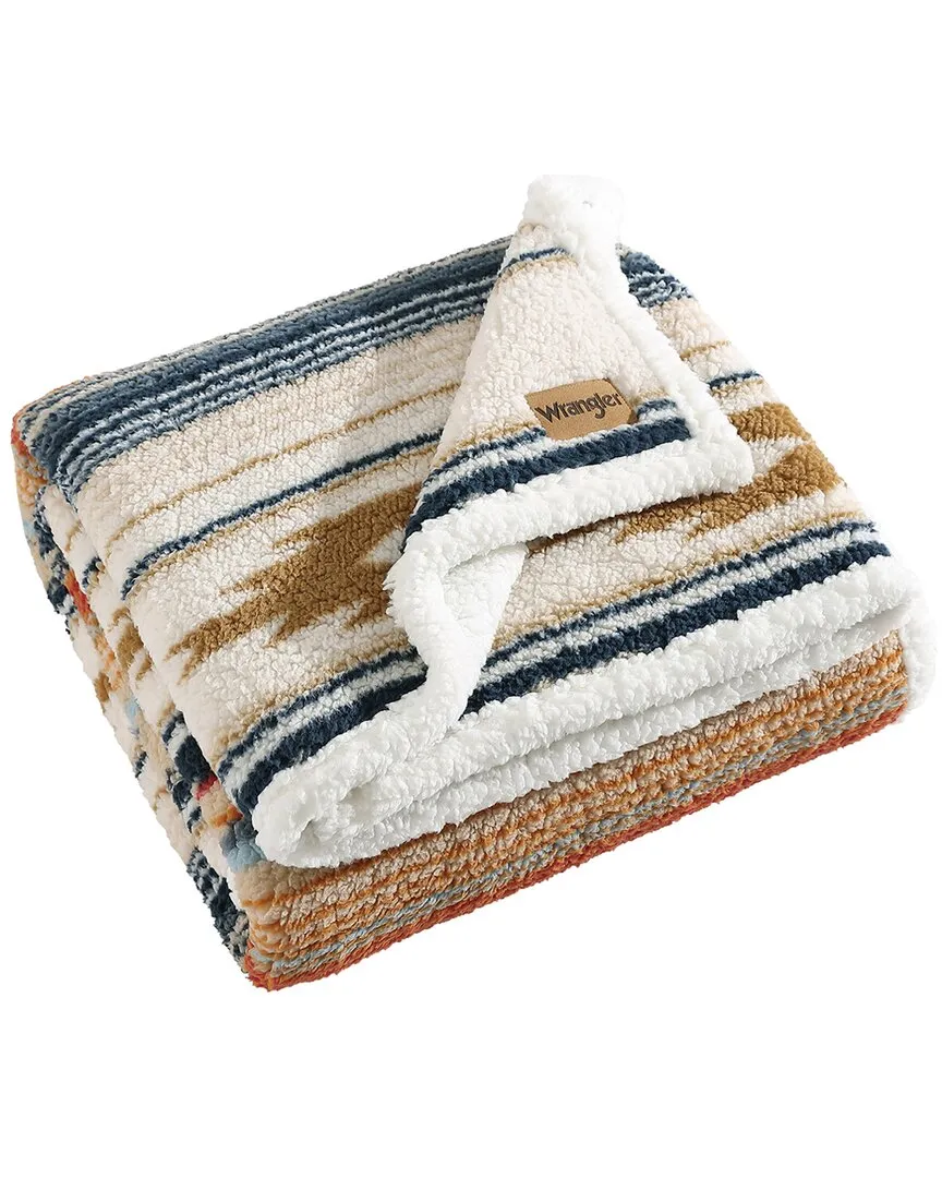 Coyote Sands Sherpa Reversible Throw Blanket - Ivory