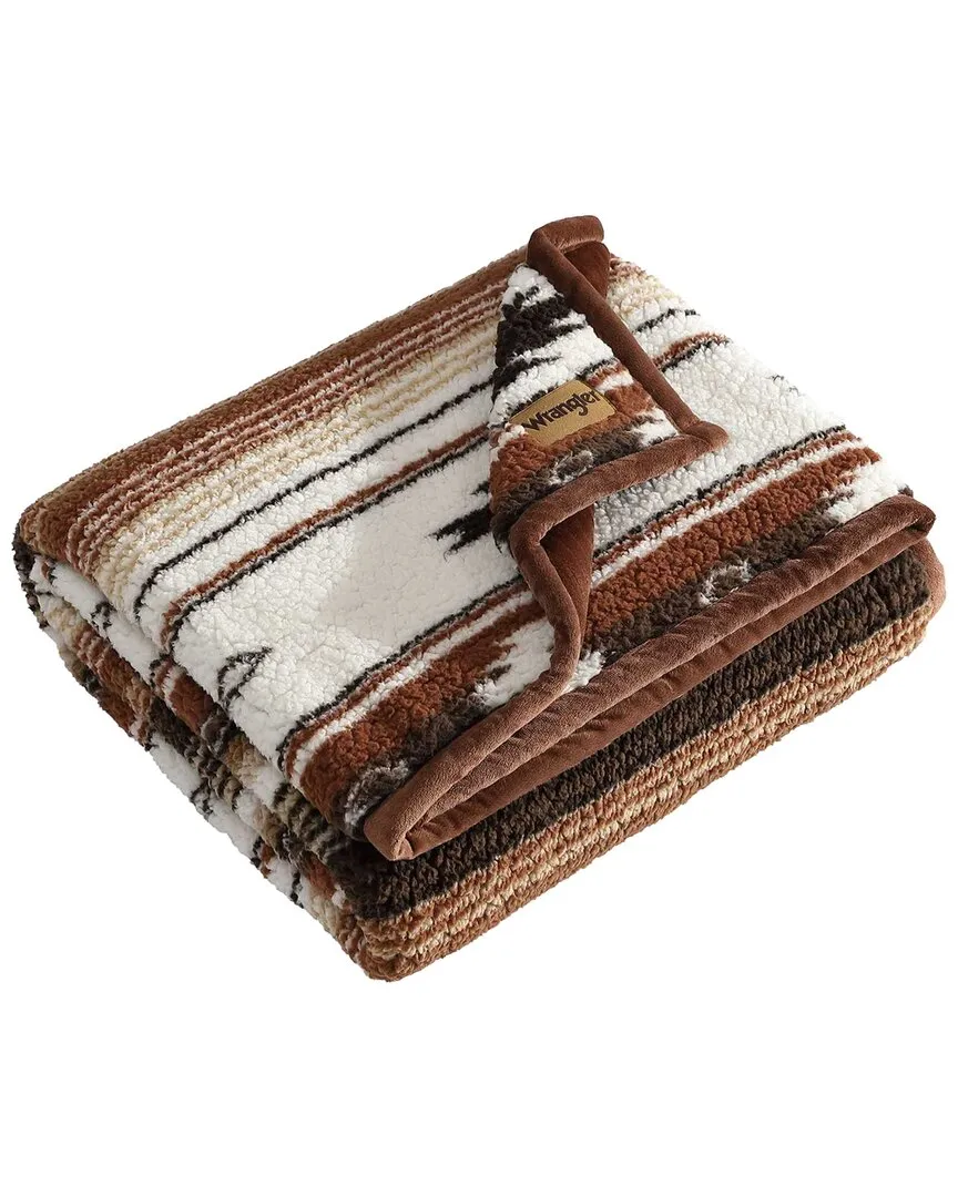 Coyote Sands Sherpa Reversible Throw Blanket - Spice