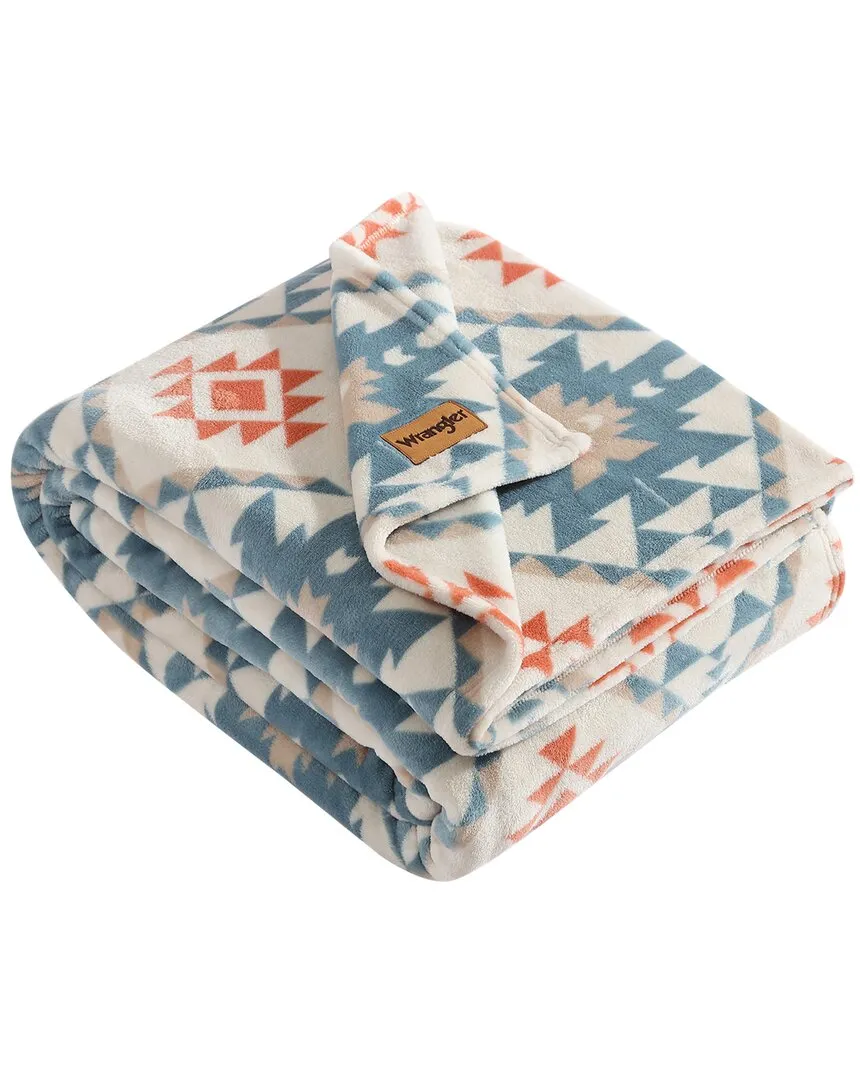 Dakota Ultra Soft Plush Fleece Blanket - Orange, Polyester