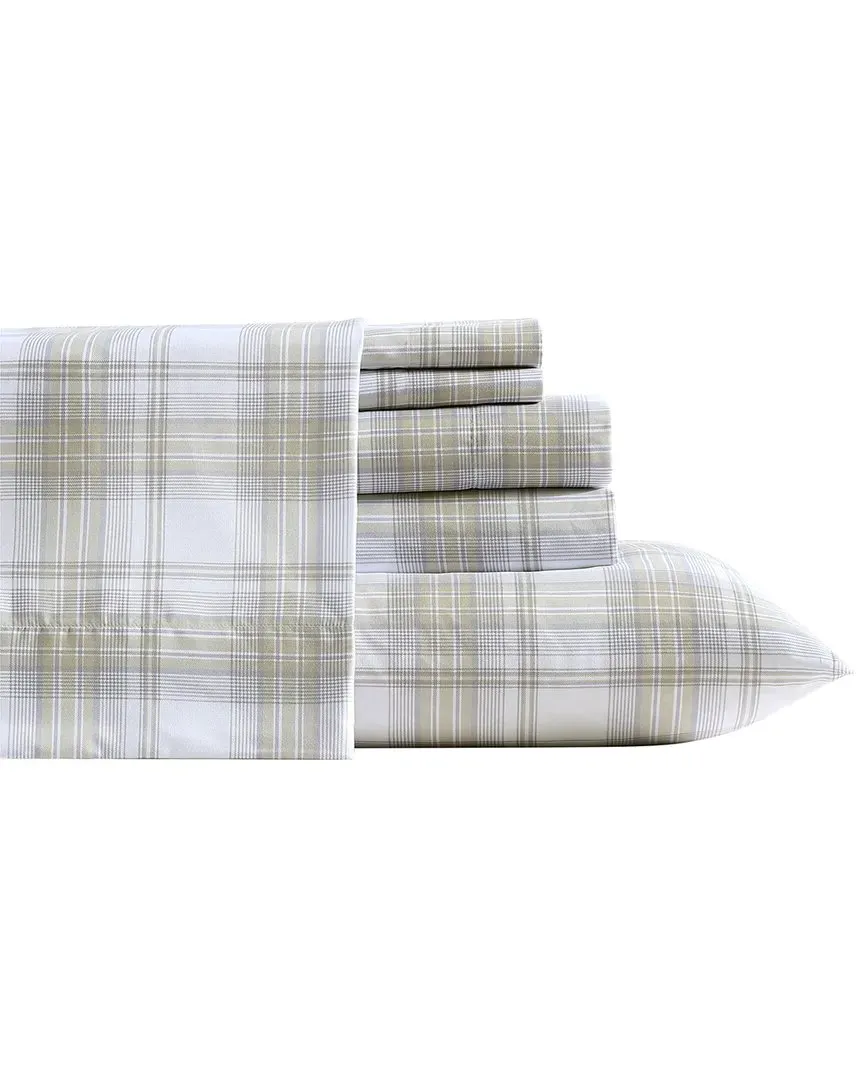Dayton Valley Plaid Ultra Soft Sheet Set - Beige, Polyester