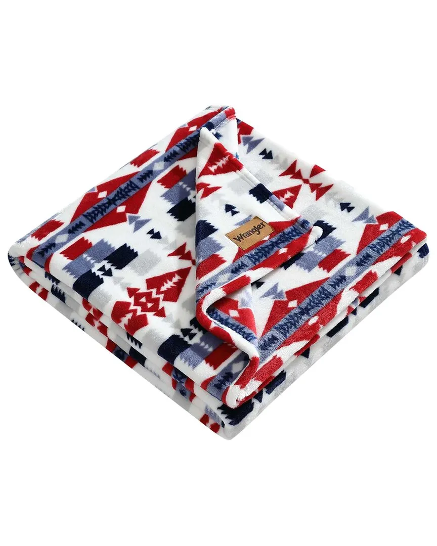 Nolan Reversible Throw Blanket - Blue, Polyester