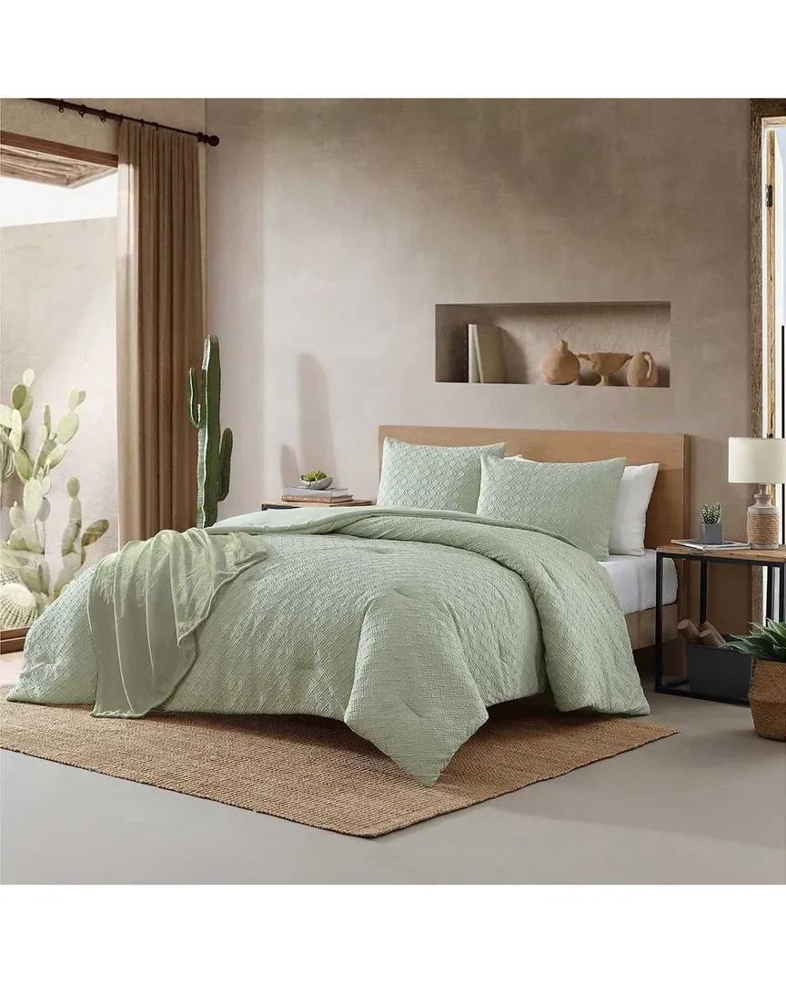 Sedogeometric Comforter Set - Sage Green image