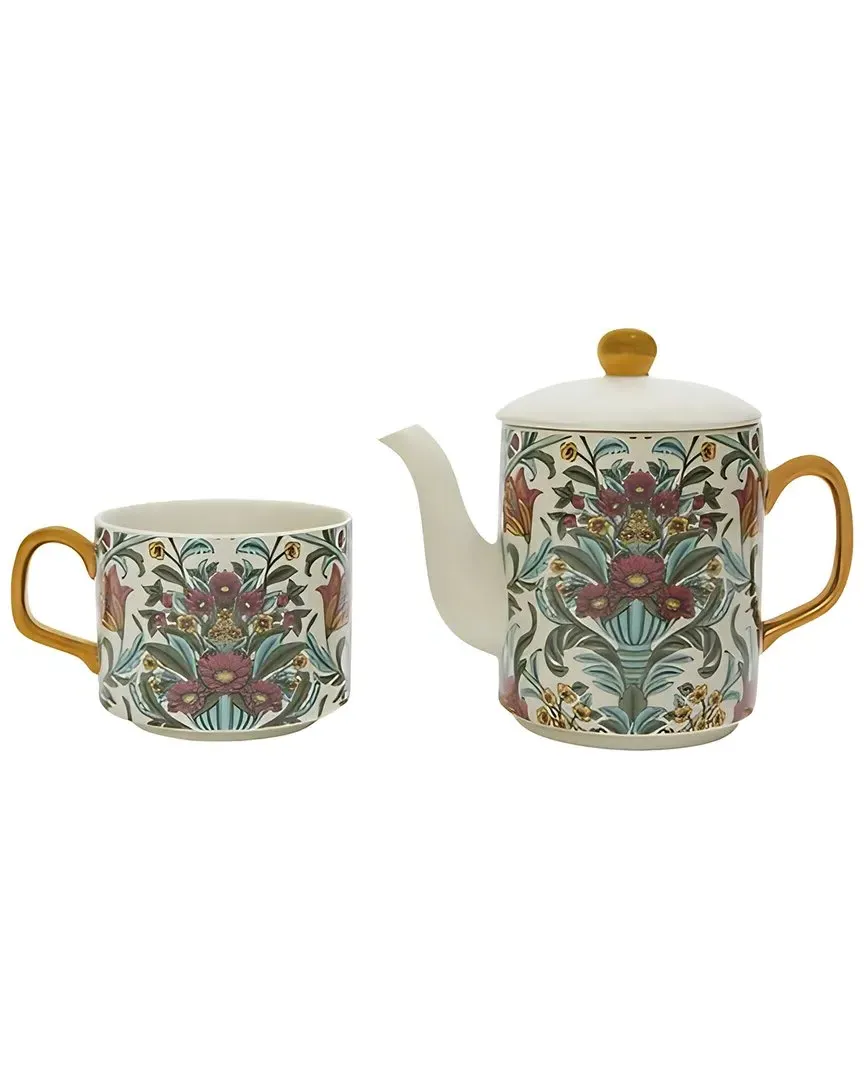 xo, sienna Tea for One Set - Multicolor, Ceramic image