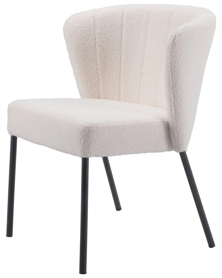 Aimee Set of 2 Dining Chairs - Cream, Polyester image