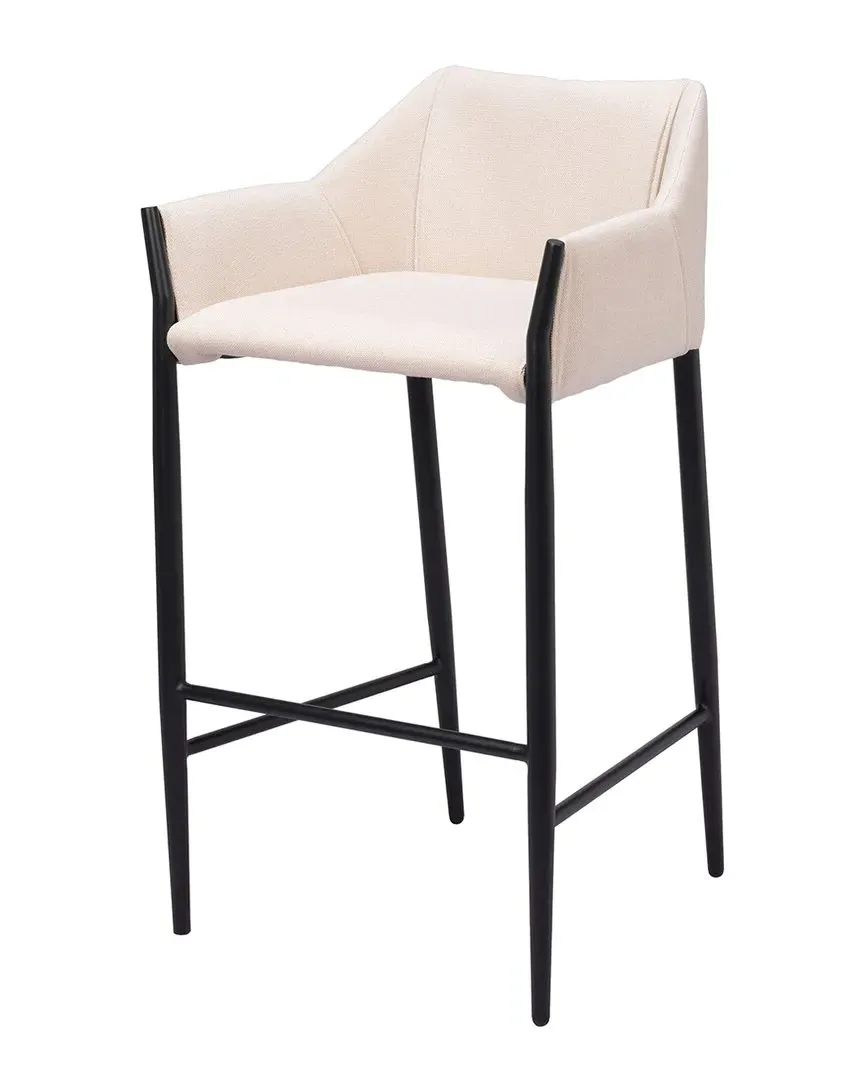 Andover Barstool - Beige, Vinyl