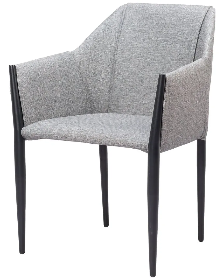 Andover Set of 2 Dining Chairs - Slate Gray, Vinyl image